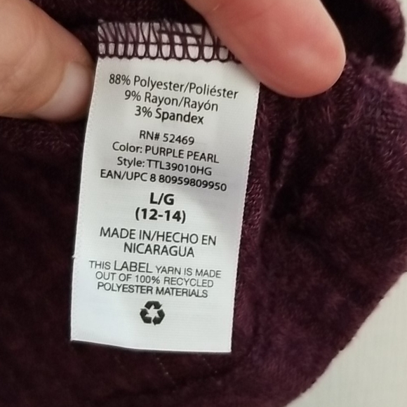 Cowl neck sleeveless top, size Large - Picture 5 of 5